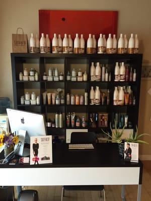 Cut n dye carries both Surface hair care products and Davines!