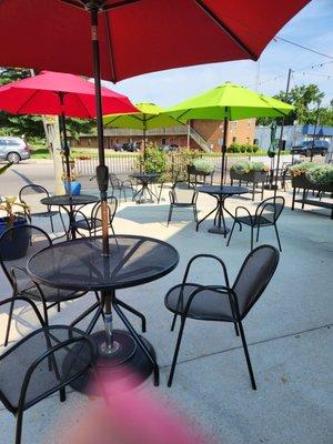 Outdoor patio area