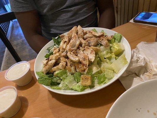 Chicken Caesar salad