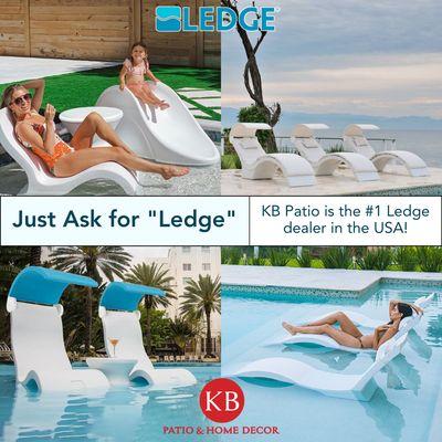 Ledge Lounger is Now "Ledge."
Just ask for Ledge products at KB Patio Stores. We carry just about everything Ledge makes.