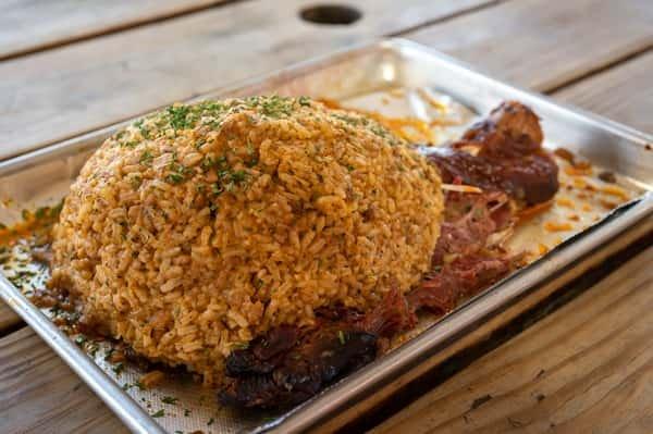 Stuffed Turkey Leg with Jambalaya or Rice Dressing