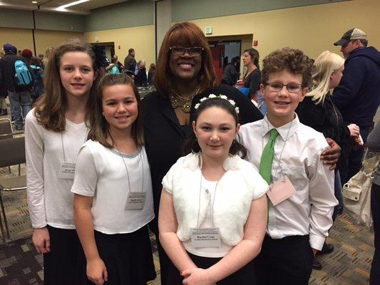 4 students were accepted into an elite chorus!