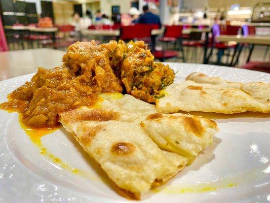 Goat curry & naan