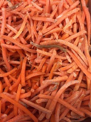 Rotten dry carrots