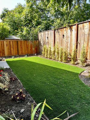 Turf installation