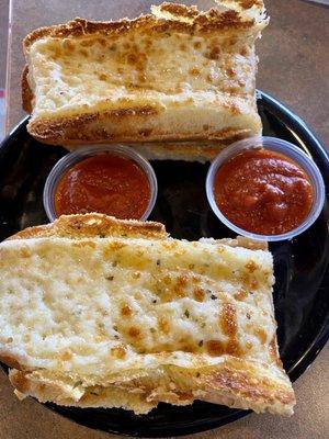 Don't forget the garlic bread with cheese.... sooooo good!