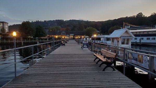 View outside the restaurant