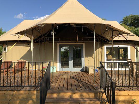 The safari-style tent