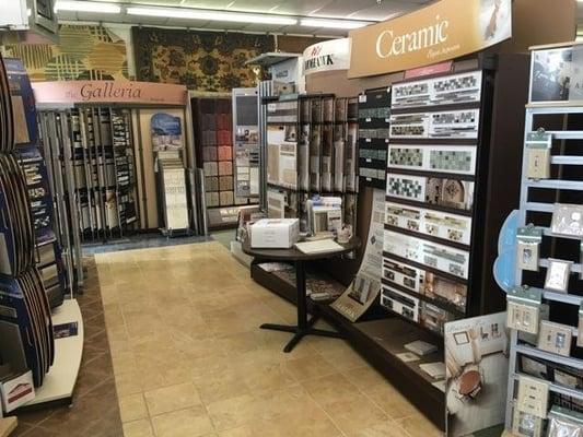 A wide selection of stone and ceramic tile to create the floor, backsplash, tub surround or shower that you have been waiting for.