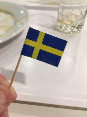 It is the little things like a flag toothpick on you meal that makes one feel welcome.