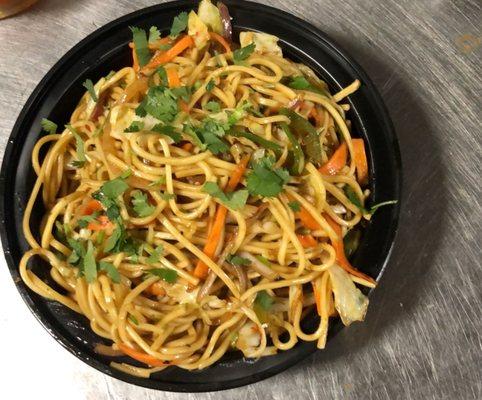 Hakka Noodles. Choice of Vegetable or Chicken