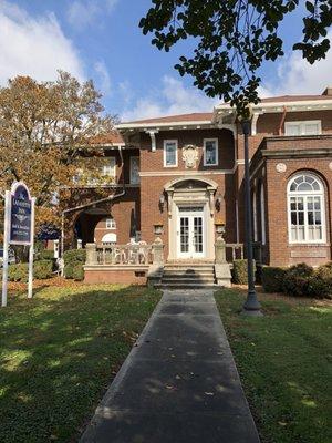 Lafayette Inn - carved limestone and brick terrace entry