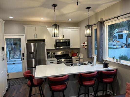 Beautiful finishes in this ADU kitchen--style meets functionality!