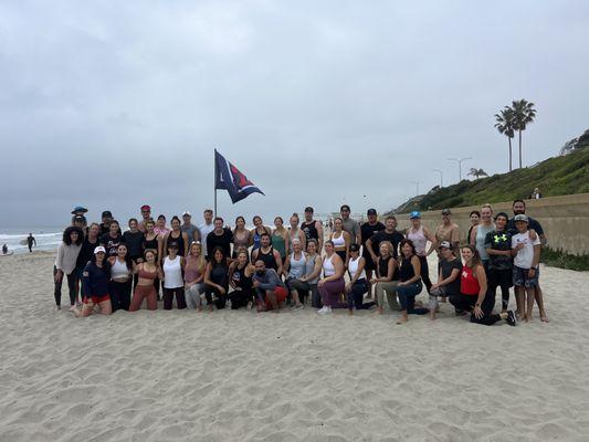 Summer beach workout