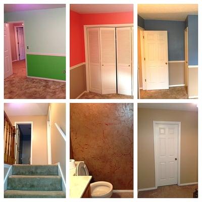 The after pictures from my brothers place in bloomington! Love his choice of color