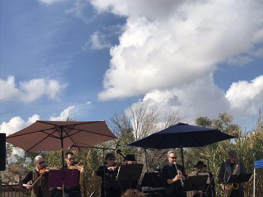 The Rural Street Klezmer Band , 9 members.