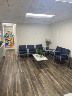 Medical office waiting room