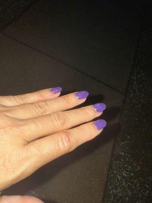 Purple nails