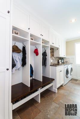 Mudroom and Laundry Room Custom Cabinetry