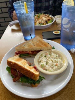 Blt and chicken salad