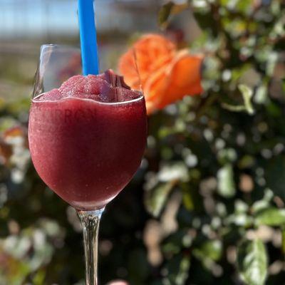 Blueberry Pomegranate Wine Slushy at Charron Vineyards