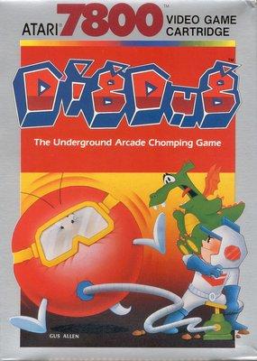 Atari 7800 game Dig Dug (1986).