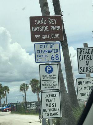 They added the signs showing sand key bay side park.