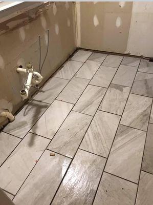 Tile flooring