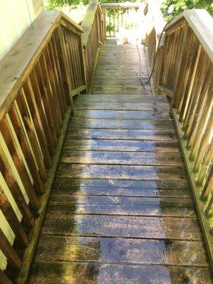 Dirty steps can be a slipping hazard! Have them cleaned or completely restored.