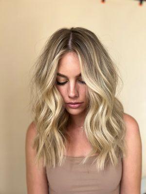 Rooted blonde