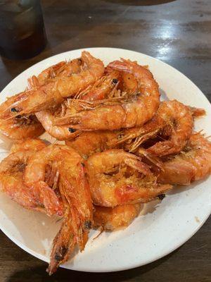 Lightly fried shrimp