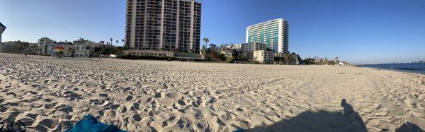 A panorama of the Long Beach Gay Beach.