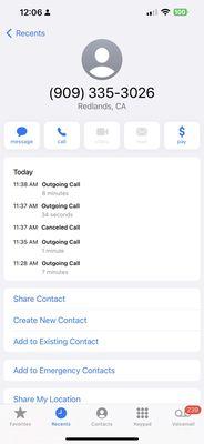 called 5 times!!! cancelled, hung up on REPEATEDLY by male receptionist