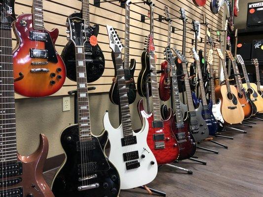 Guitars and other music equipment