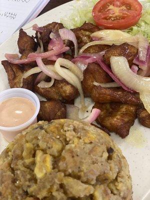 mofongo Mofongo Fried Pork Skin Mush Green Plantain