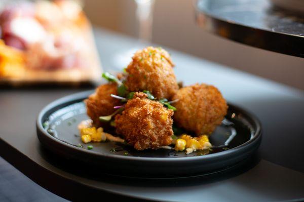 Corn and Crab Hush Puppies