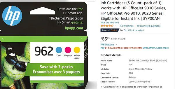 I would rather take my business to amazon rather than HP instant ink 95 dollars difference