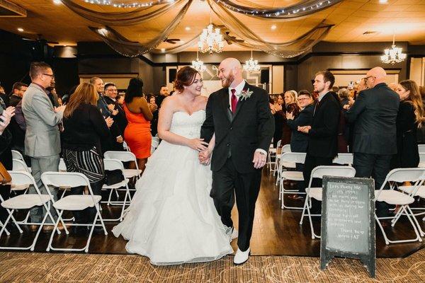 Ceremony/reception in the Gatsby Room