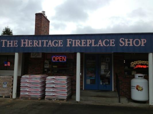 Front of the store from the main street, small and easy to miss.