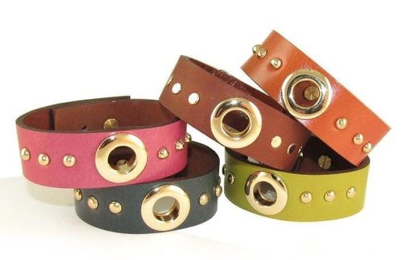 leather cuff bracelets from local designer ADMK