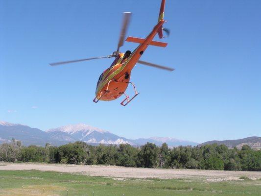 Flight for life. Salida, Colorado.