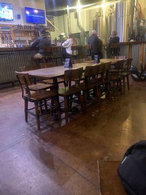 Big open table, for 1 1/2 hours since getting here. Many customers lost because they couldn't split up the tables. ‍