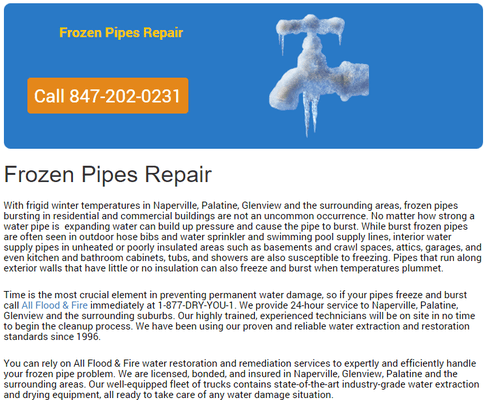 Frozen Pipe Fix