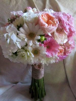 Jim listened to every detail that I requested and created this gorgeous bridal bouquet compete with my grandmother's cameo.