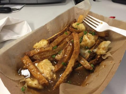 Poutine with Kenny's Farmhouse cheese curds.