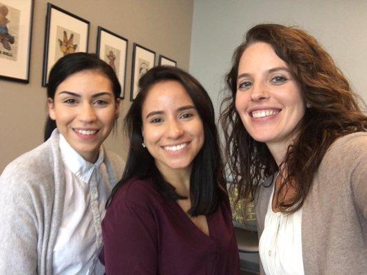 Dr. Guretzky, Technician Lesly, and Receptionist Kelly at our convenient Maple Lawn location