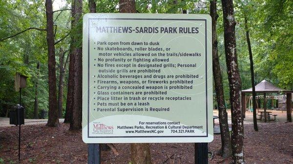 Sardis Park, Matthews NC