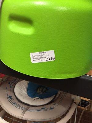 Wow. Booster seat: a new one is almost the same price.