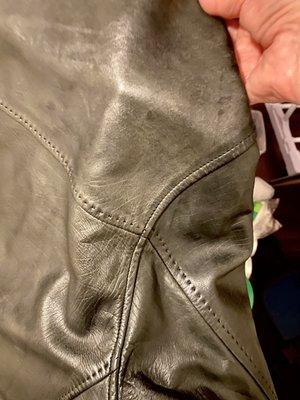 My husband's leather jacket.