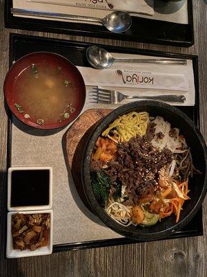 Hot stone Bibimbap